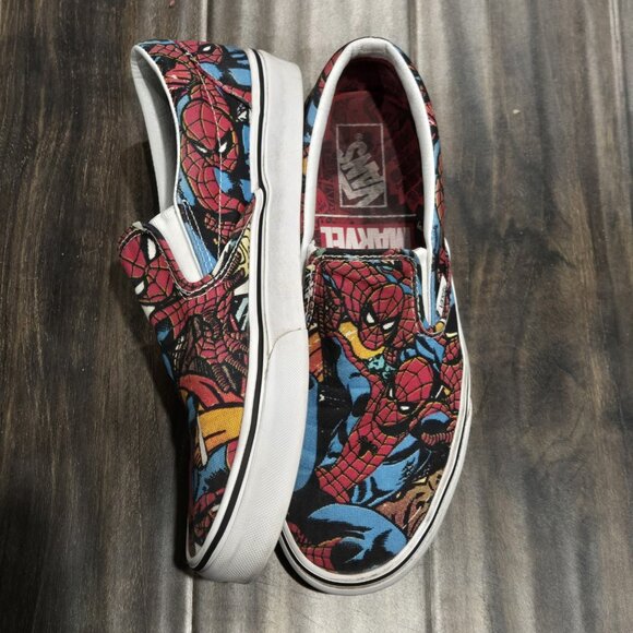 VANS Classic Slip On Marvel Spider-Man Black Men’s Sneakers Slip On (Sz 10) - Picture 3 of 11